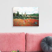 Monet Field of Red Poppies Canvas Afdruk (Insitu (Woonkamer))