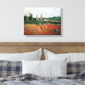 Monet Field of Red Poppies Canvas Afdruk (Insitu (Slaapkamer))