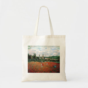Monet Field of Red Poppies Canvas tas