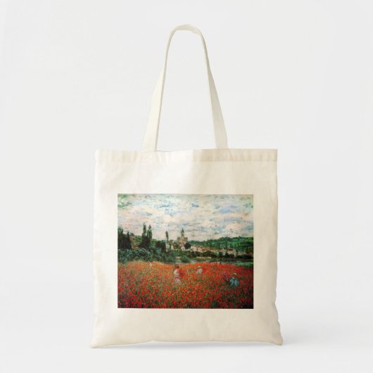 Monet Field of Red Poppies Canvas tas (Voorkant)