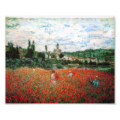 Monet Field of Red Poppies Foto Afdruk (Voorkant)
