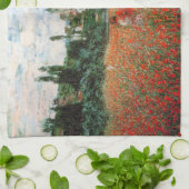 Monet Field of Red Poppies Kitchen Towel Theedoek (Gevouwen)