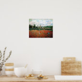 Monet Field of Red Poppies Poster (Keuken)