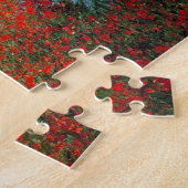 Monet Field of Red Poppies Puzzle Legpuzzel (Zijkant)