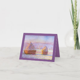 Monet, fijn gekunsteld, krullen feestdagen kaart