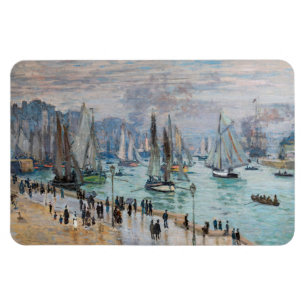 Monet - Fishing Boats Leaving the Harbor, Le Havre Magneet