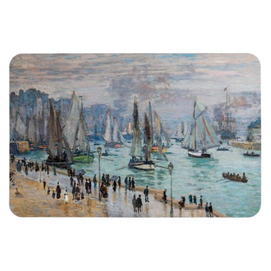 Monet - Fishing Boats Leaving the Harbor, Le Havre Magneet (Horizontaal)