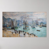 Monet - Fishing Boats Leaving the Harbor, Le Havre Poster (Voorkant)