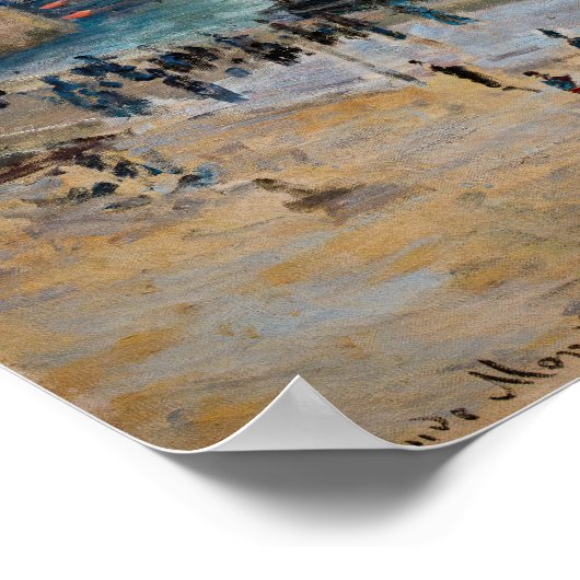 Monet - Fishing Boats Leaving the Harbor, Le Havre Poster (Hoek)