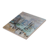 Monet - Fishing Boats Leaving the Harbor, Le Havre Tegeltje (Zijkant)