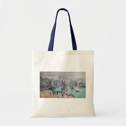 Monet - Fishing Boats Leaving the Harbor, Le Havre Tote Bag (Voorkant)