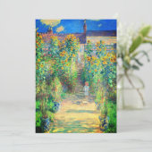Monet Flower Garden Aankondiging (Staand voorkant)
