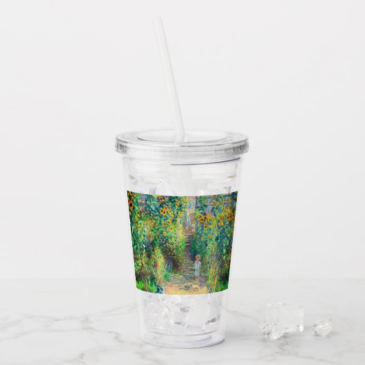 Monet Flower Garden Acryl Drinkbeker (Voorkant ijs)