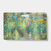 Monet Flower Garden Badge (Achterkant)