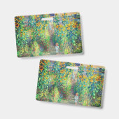 Monet Flower Garden Badge (Voor- en achterkant)