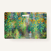 Monet Flower Garden Badge (Achterkant)