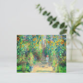 Monet Flower Garden Briefkaart (Staand voorkant)