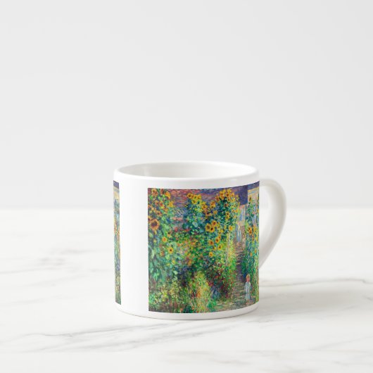 Monet Flower Garden Espresso Kop (Voorkant rechts)