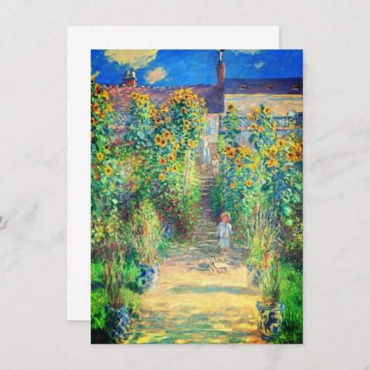 Monet Flower Garden Kaart (Voorkant / Achterkant)