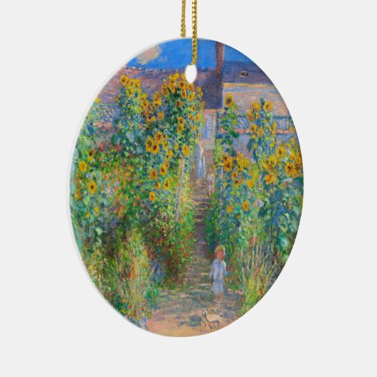 Monet Flower Garden Keramisch Ornament (Rechts)