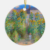 Monet Flower Garden Keramisch Ornament (Voorkant)