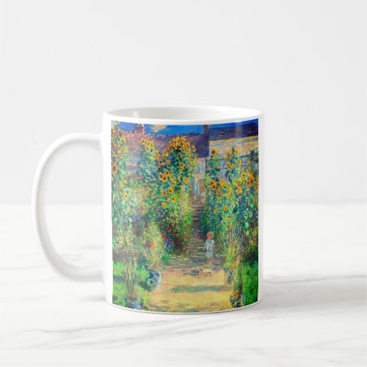 Monet Flower Garden Koffiemok (Links)