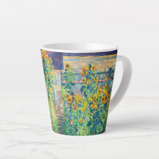 Monet Flower Garden Latte Mok (Rechterhoek)