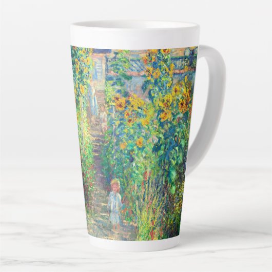 Monet Flower Garden Latte Mok (Rechterhoek)