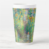 Monet Flower Garden Latte Mok (Voorkant)