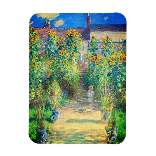 Monet Flower Garden Magneet (Verticaal)