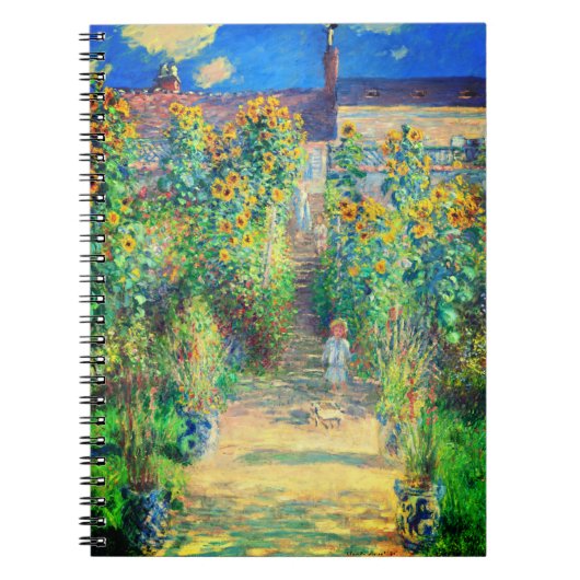 Monet Flower Garden Notitieboek (Voorkant)