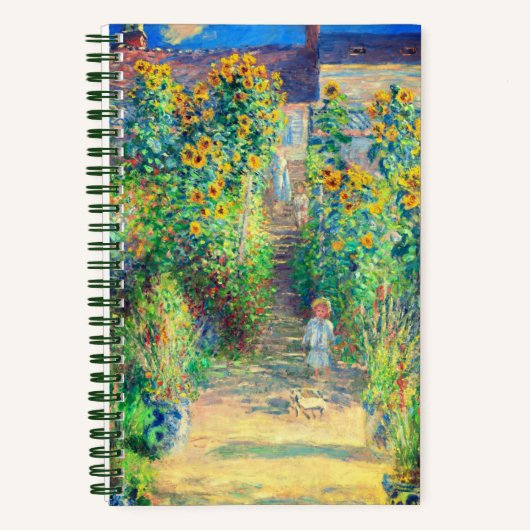 Monet Flower Garden Notitieboek (Voorkant)