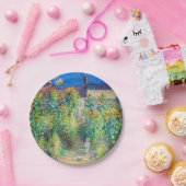 Monet Flower Garden Papieren Bordje (Feest)