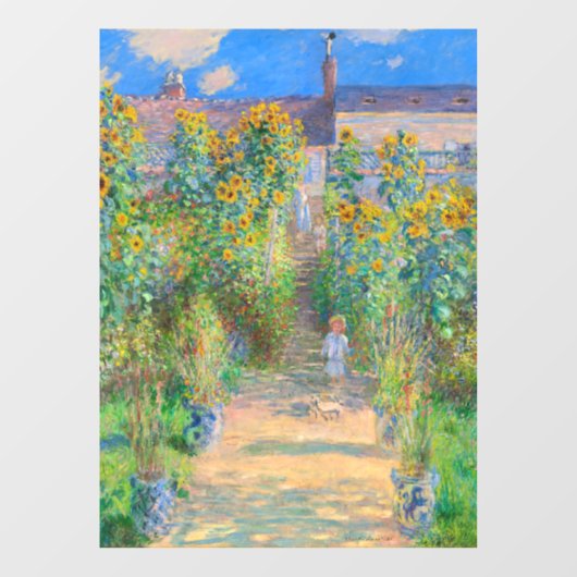 Monet Flower Garden Raamsticker (Vel)