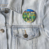Monet Flower Garden Ronde Button 5,7 Cm (In situ)