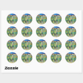 Monet Flower Garden Ronde Sticker (Vel)