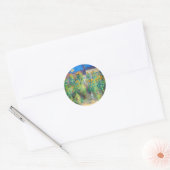 Monet Flower Garden Ronde Sticker (Envelop)