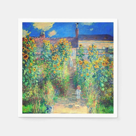 Monet Flower Garden Servet (Voorkant)