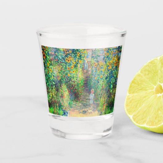 Monet Flower Garden Shot Glas (Voorkant)