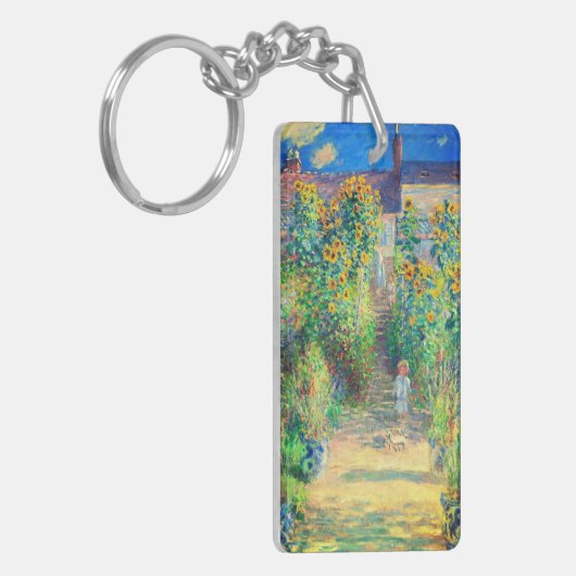 Monet Flower Garden Sleutelhanger (Voorkant Links)