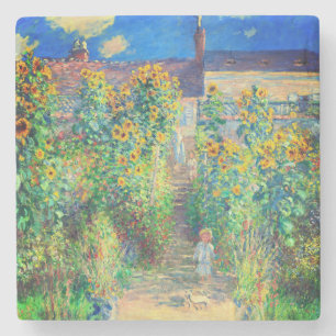 Monet Flower Garden Stenen Onderzetter