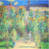 Monet Flower Garden Sticker (Voorkant)