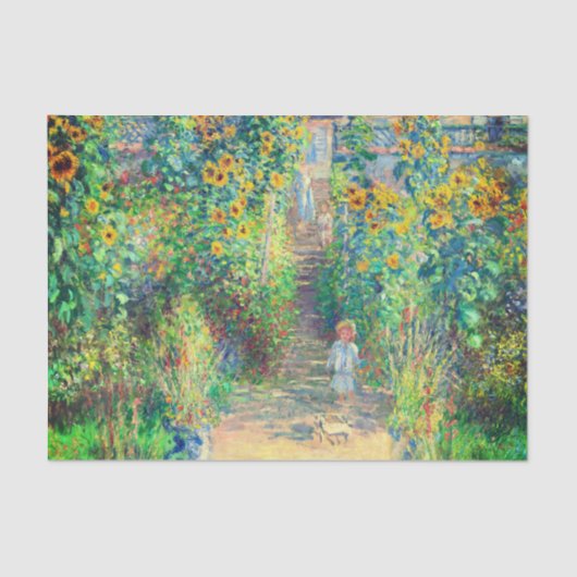 Monet Flower Garden Tissuepapier (Voorkant)