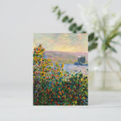 Monet - Flowerbedds te Vetheuil Briefkaart (Staand voorkant)
