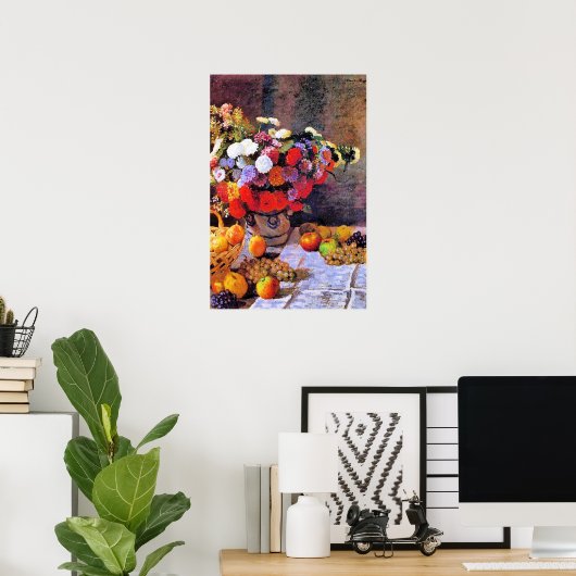 Monet - Flowers and Fruit Poster (Thuiskantoor)