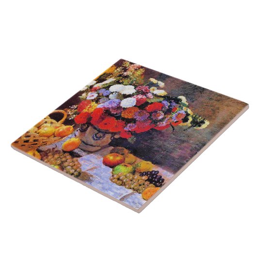 Monet - Flowers and Fruit Tegeltje (Zijkant)