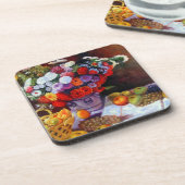 Monet Flowers en Fruit Bier Onderzetter (Linkerzijde)