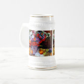 Monet Flowers en Fruit Bierpul (Voorkant links)