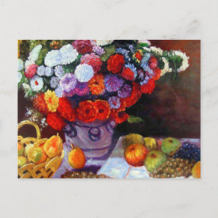 Monet Flowers en Fruit Briefkaart