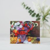 Monet Flowers en Fruit Briefkaart (Staand voorkant)